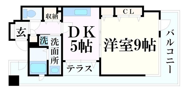 三ノ宮駅 徒歩7分 3階の物件間取画像